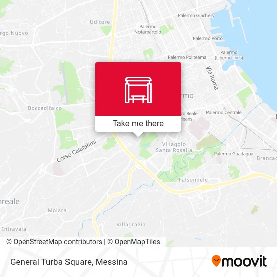 General Turba Square map