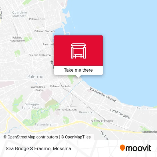 Sea Bridge S Erasmo map