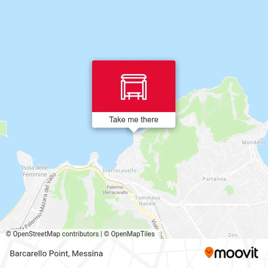 Barcarello Point map