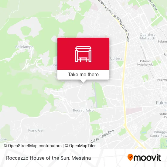 Roccazzo House of the Sun map