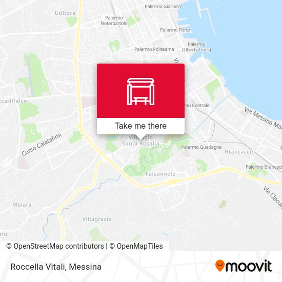Roccella Vitali map