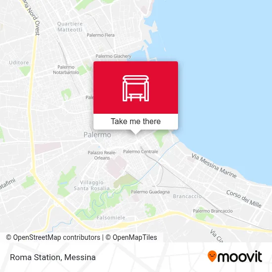 Roma Station map