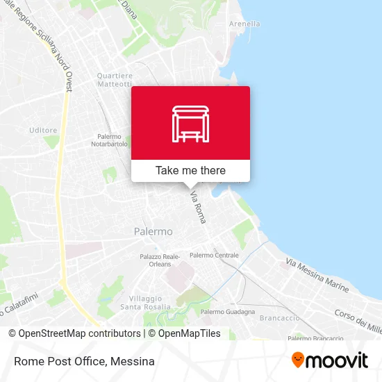 Rome Post Office map