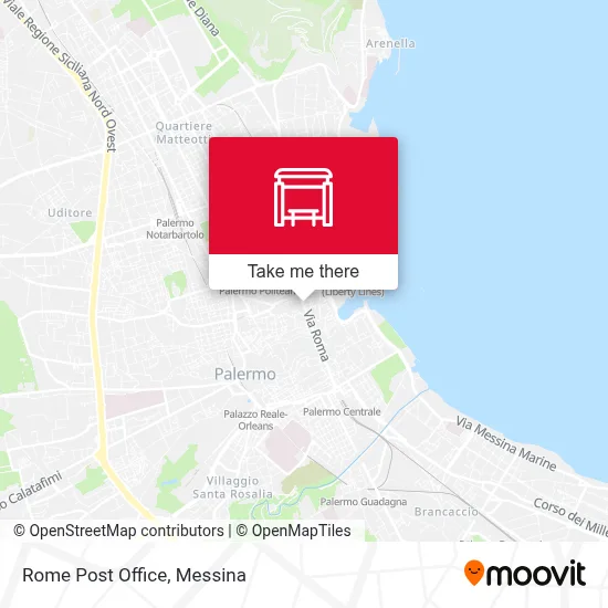 Rome Post Office map