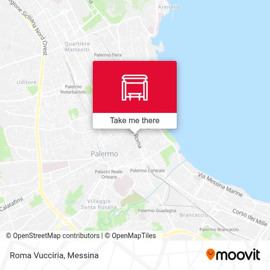 Roma Vucciria map