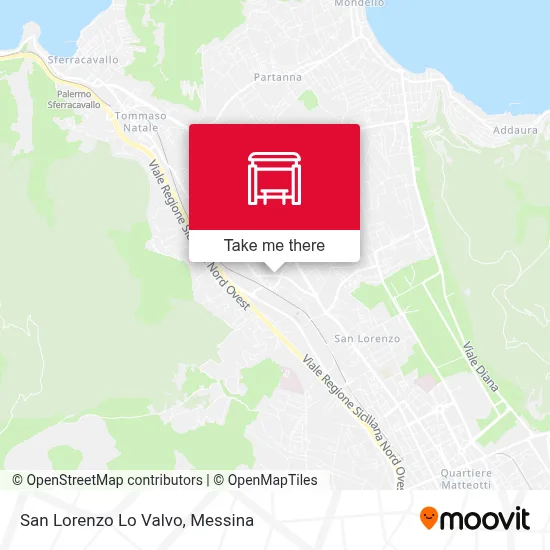 San Lorenzo Lo Valvo map