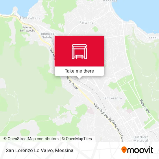 San Lorenzo Lo Valvo map