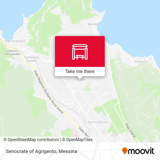 Senocrate of Agrigento map