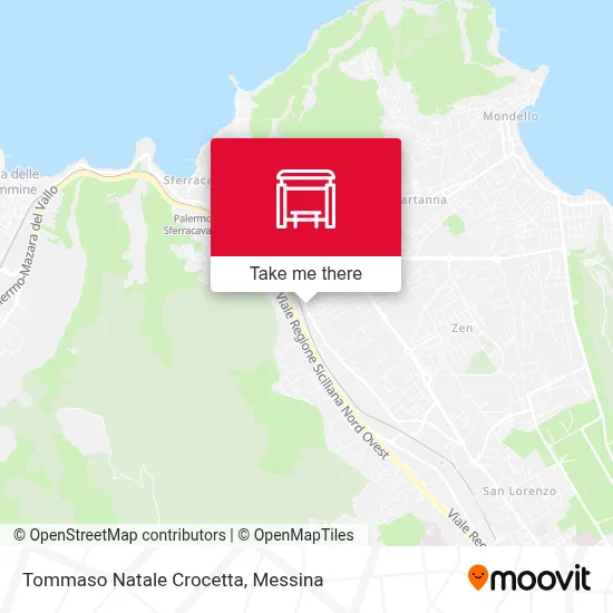 Tommaso Natale Crocetta map