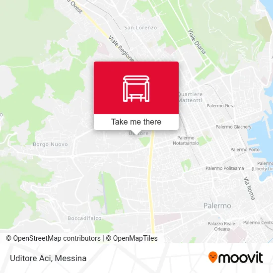 Uditore Aci map