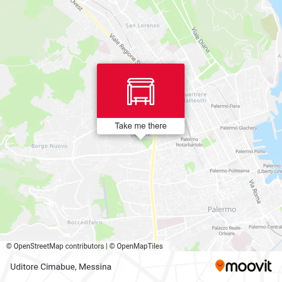 Uditore Cimabue map