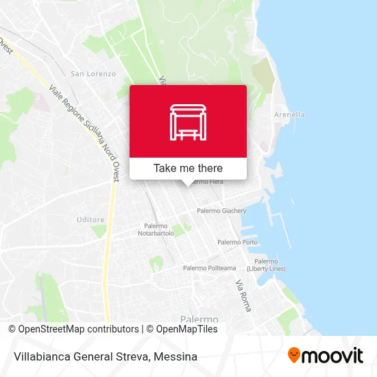 Villabianca General Streva map