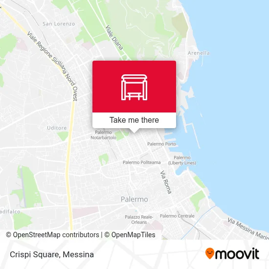 Crispi Square map