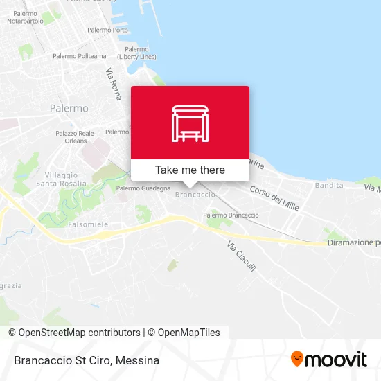 Brancaccio St Ciro map
