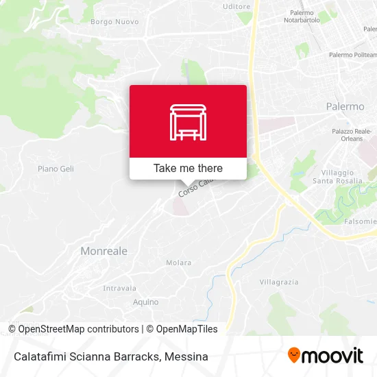 Calatafimi Scianna Barracks map