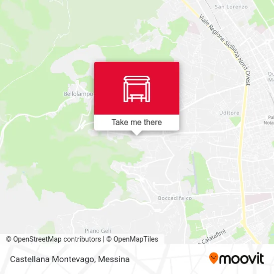 Castellana Montevago map