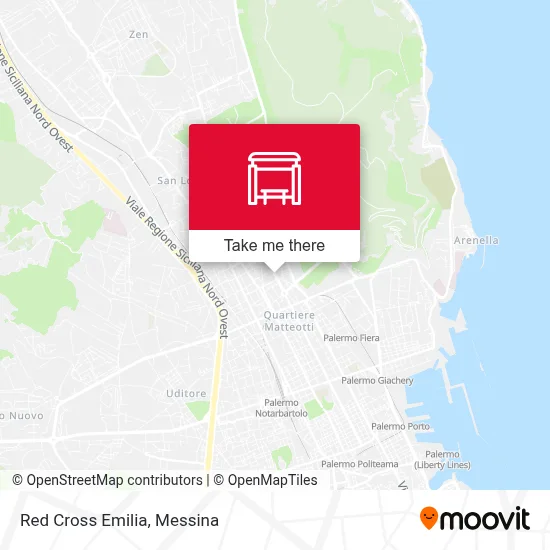 Red Cross Emilia map