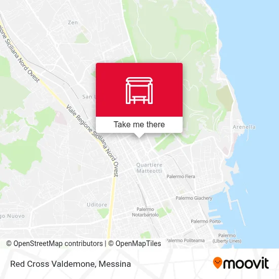 Red Cross Valdemone map
