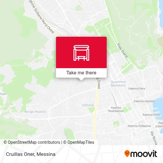 Cruillas Oner map
