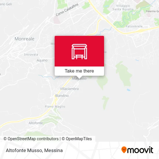 Altofonte Musso map