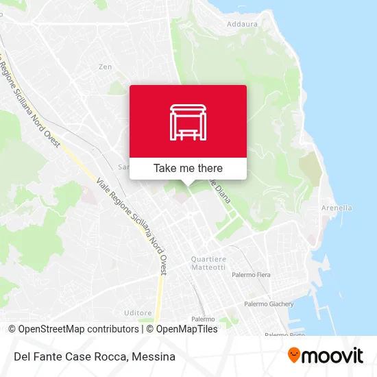 Del Fante Case Rocca map