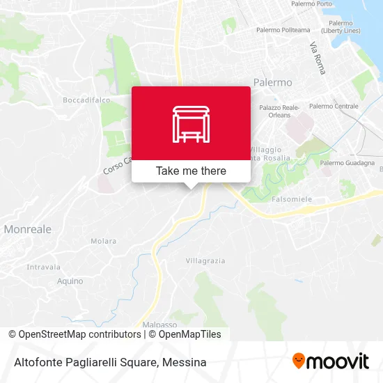 Altofonte Pagliarelli Square map