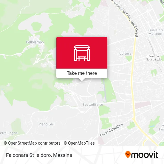 Falconara St Isidoro map