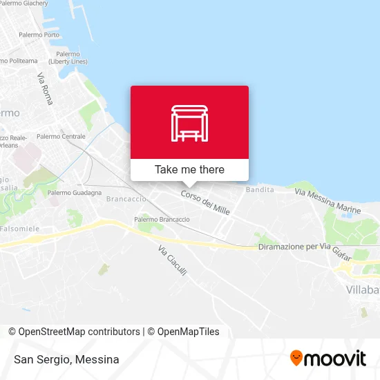 San Sergio map