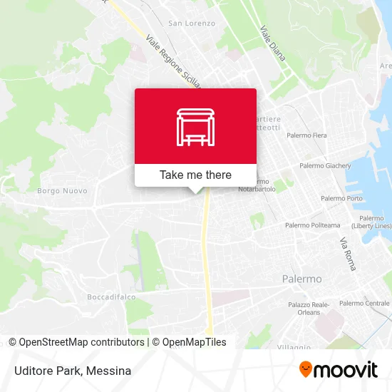 Uditore Park map