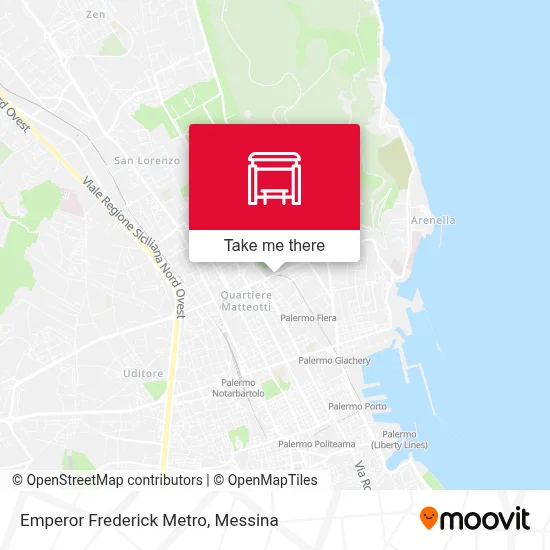 Emperor Frederick Metro map