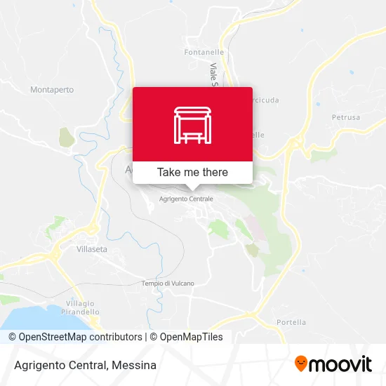Agrigento Central map