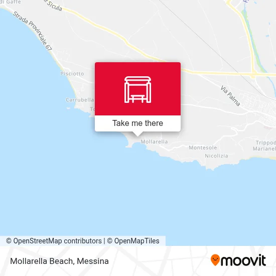 Mollarella Beach map