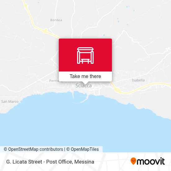 G. Licata Street - Post Office map