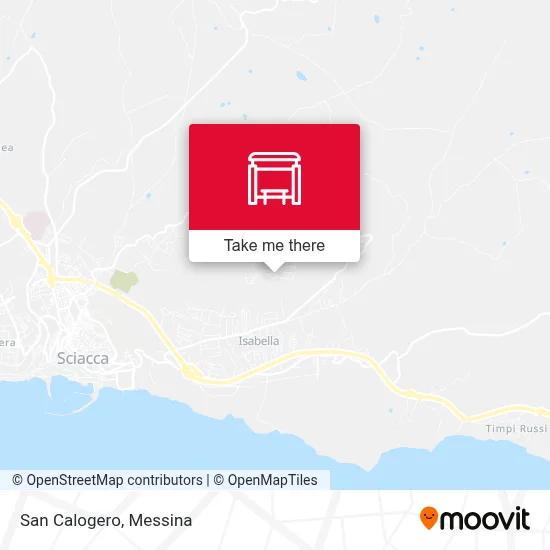 San Calogero map
