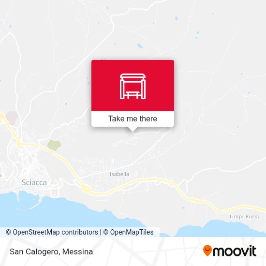 San Calogero map