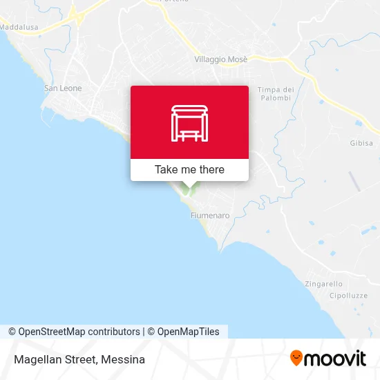 Magellan Street map