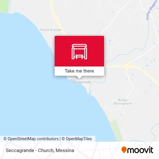 Seccagrande - Church map
