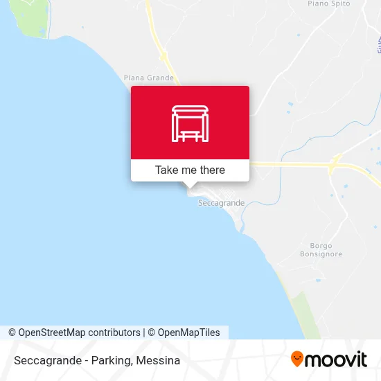 Seccagrande - Parking map