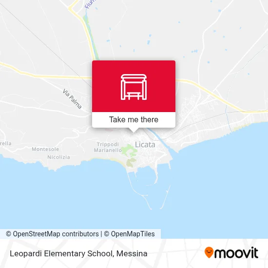 Leopardi Elementary School map