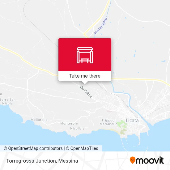 Torregrossa Junction map