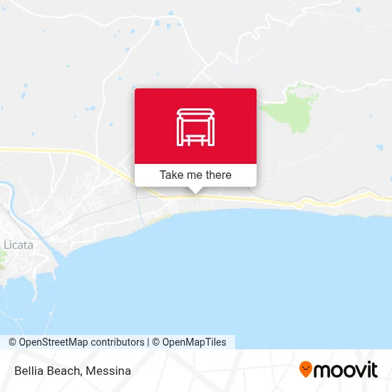 Bellia Beach map