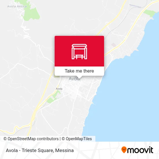 Avola - Trieste Square map
