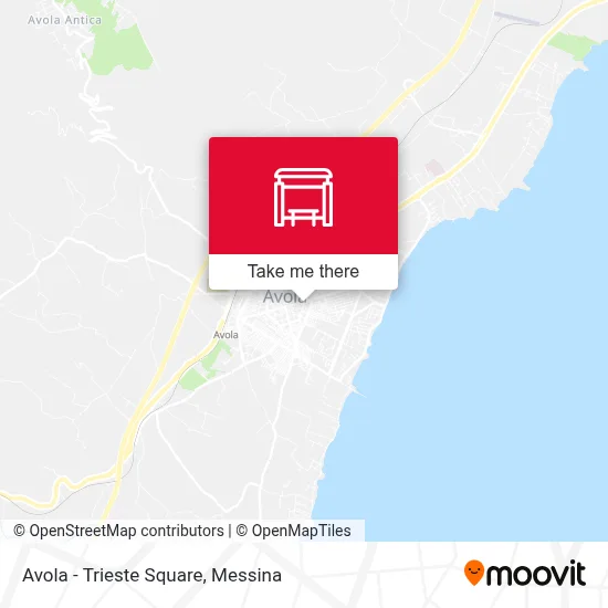 Avola - Trieste Square map