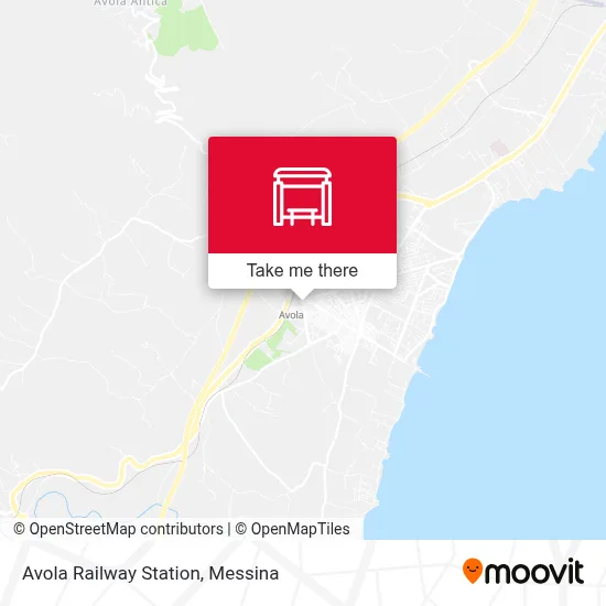 Avola Railway Station map