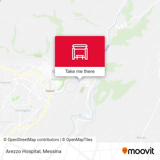 Arezzo Hospital map