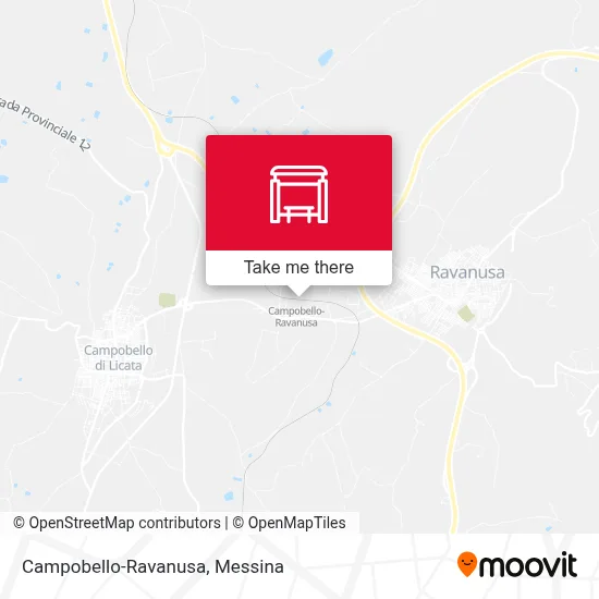 Campobello-Ravanusa map