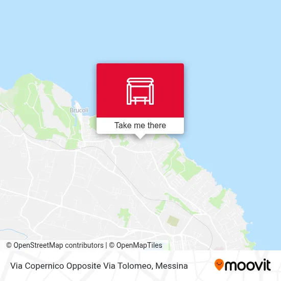 Via Copernico Opposite Via Tolomeo map