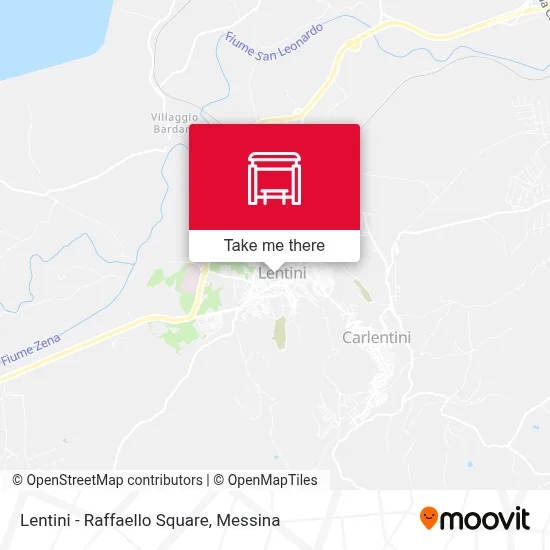 Lentini - Raffaello Square map