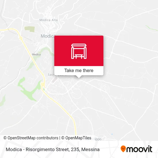 Modica - Risorgimento Street, 235 map