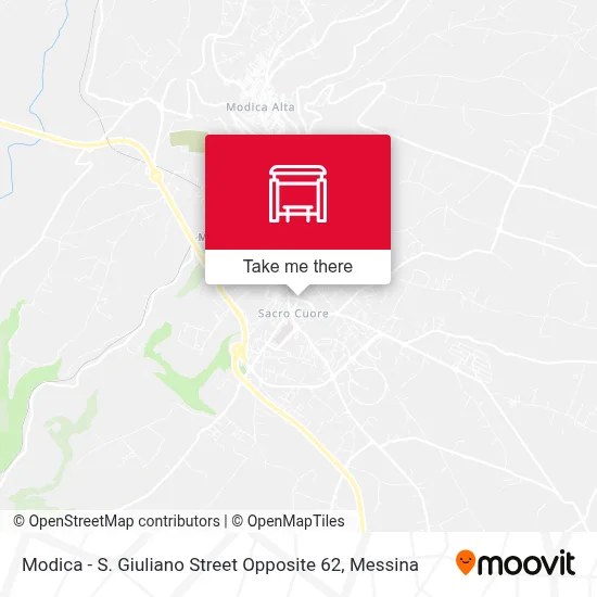 Modica - S. Giuliano Street Opposite 62 map